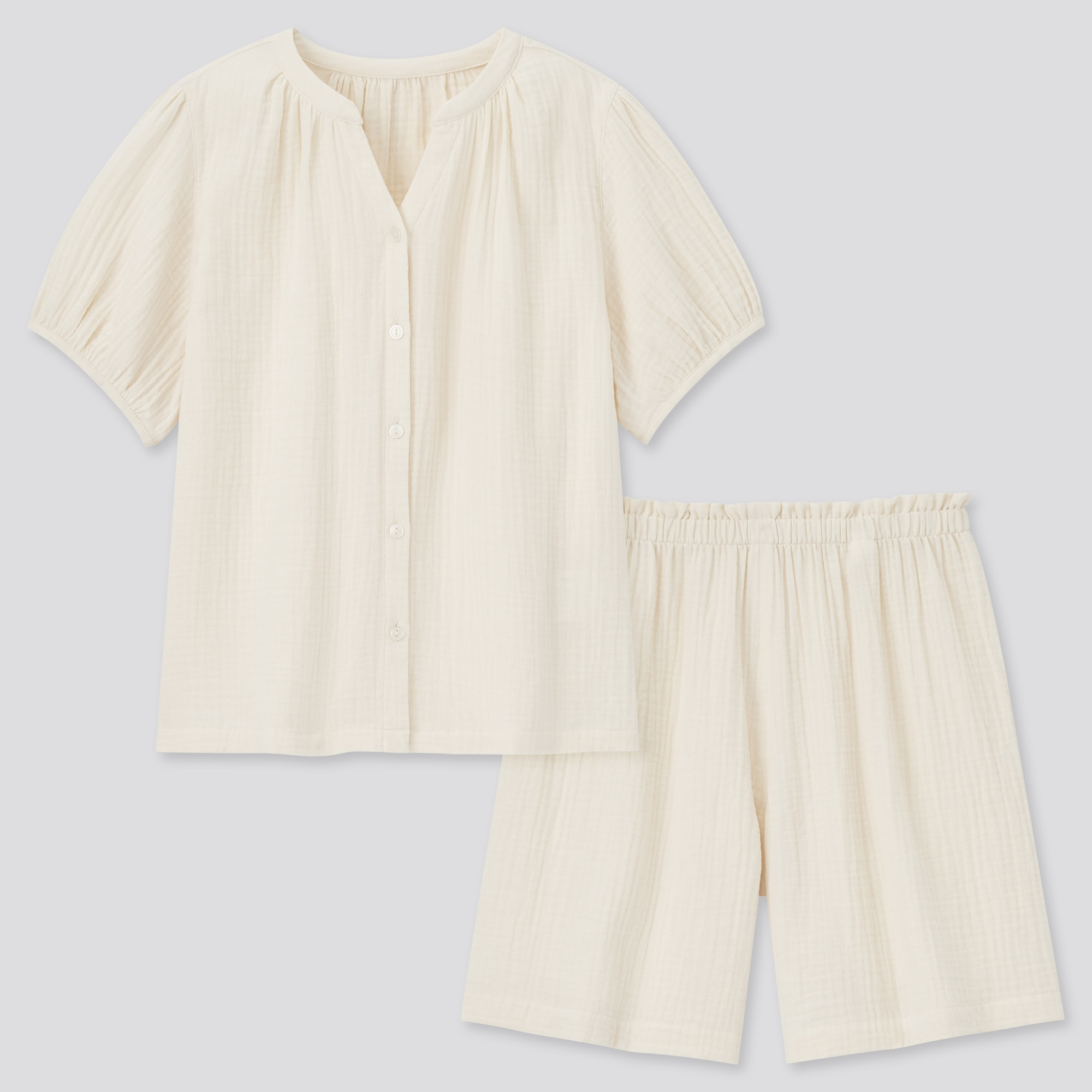 Uniqlo + Double-Gauze Short-Sleeve Pajamas