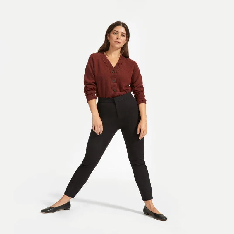 Everlane + The Fixed-Waist Stretch Cotton Pant