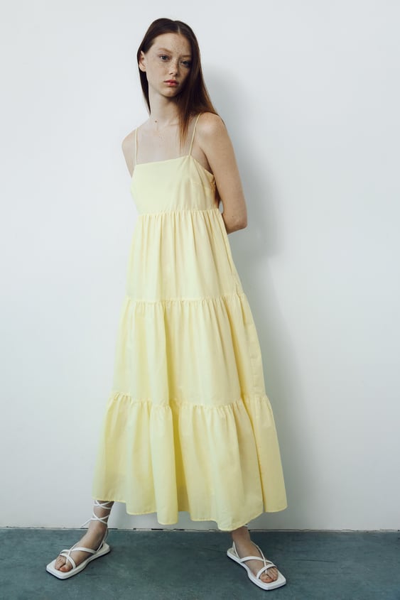 Zara + Cotton Panelled Dress