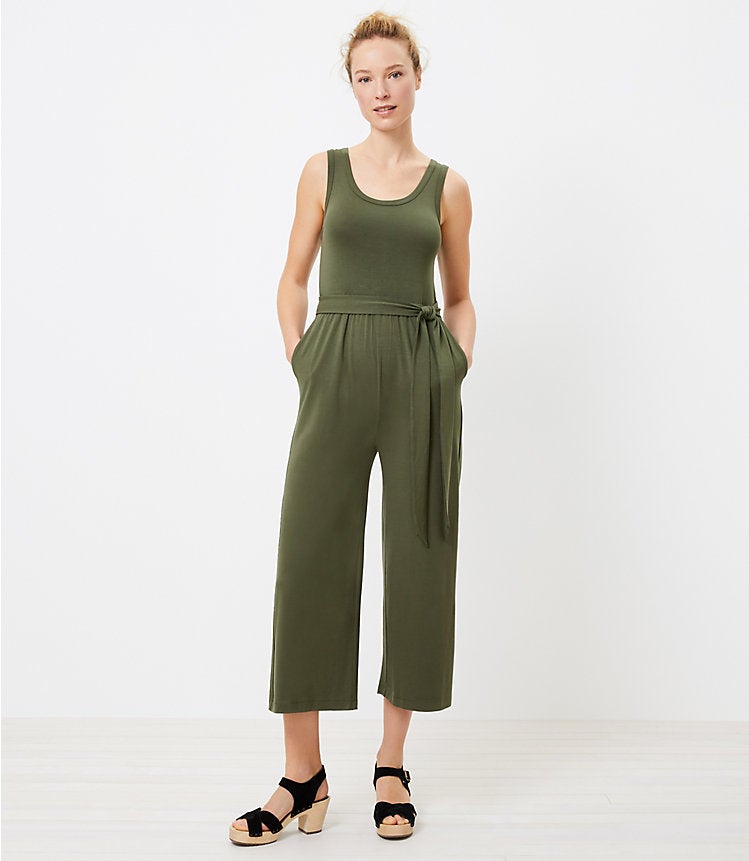 LOFT + Scoop Neck Tank Jumpsuit