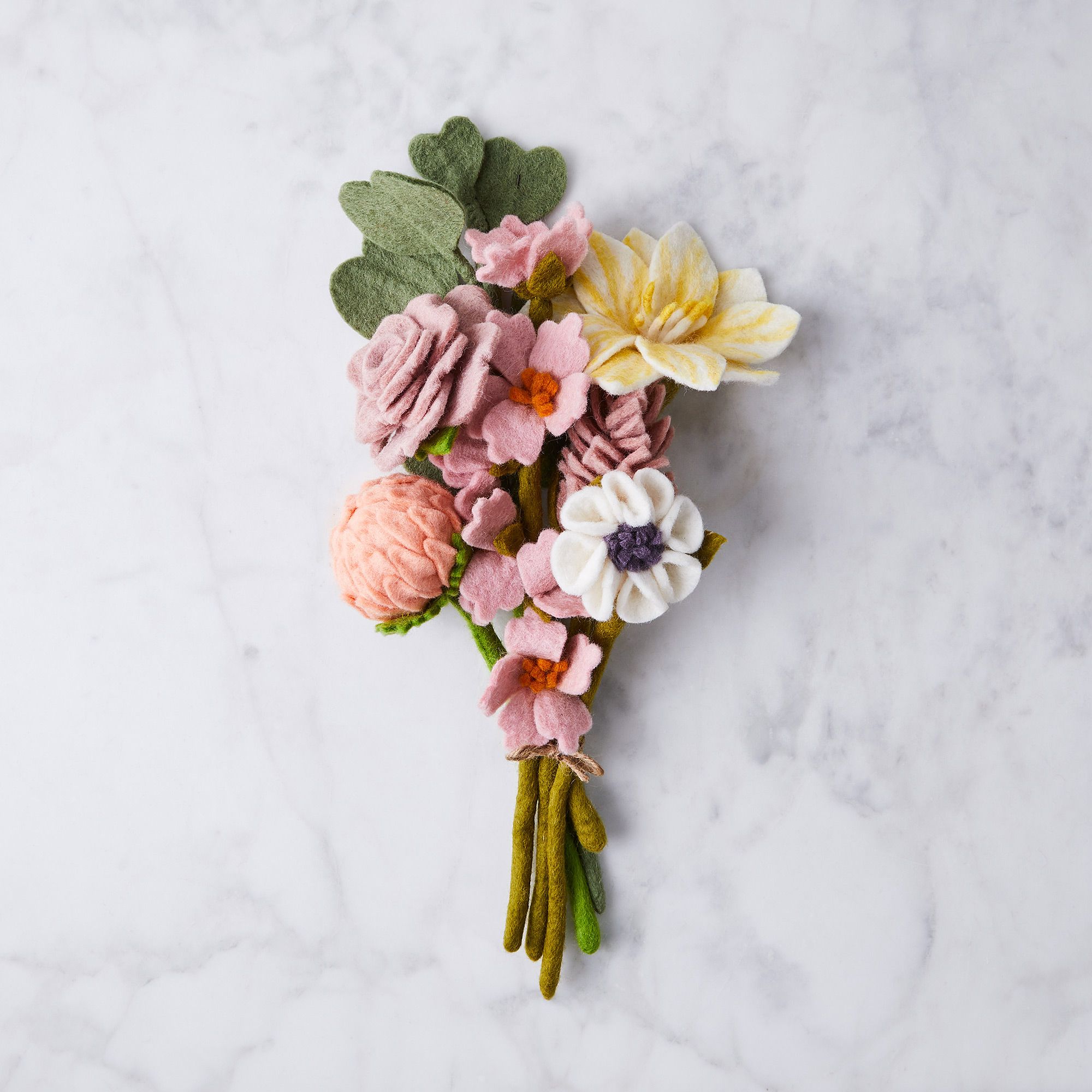 Global Goods Partners Handmade Felt Flower Bouquets, 23 Styles on