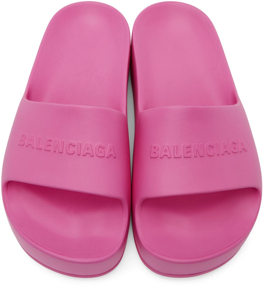 BALENCIAGA - Mallorca Leather Platform Sandals - Black Balenciaga