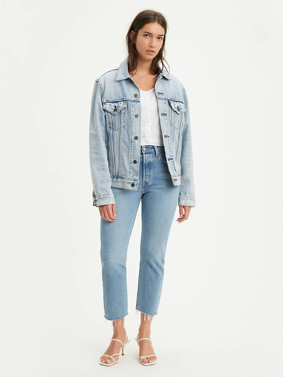 levi 501 cropped jeans womens