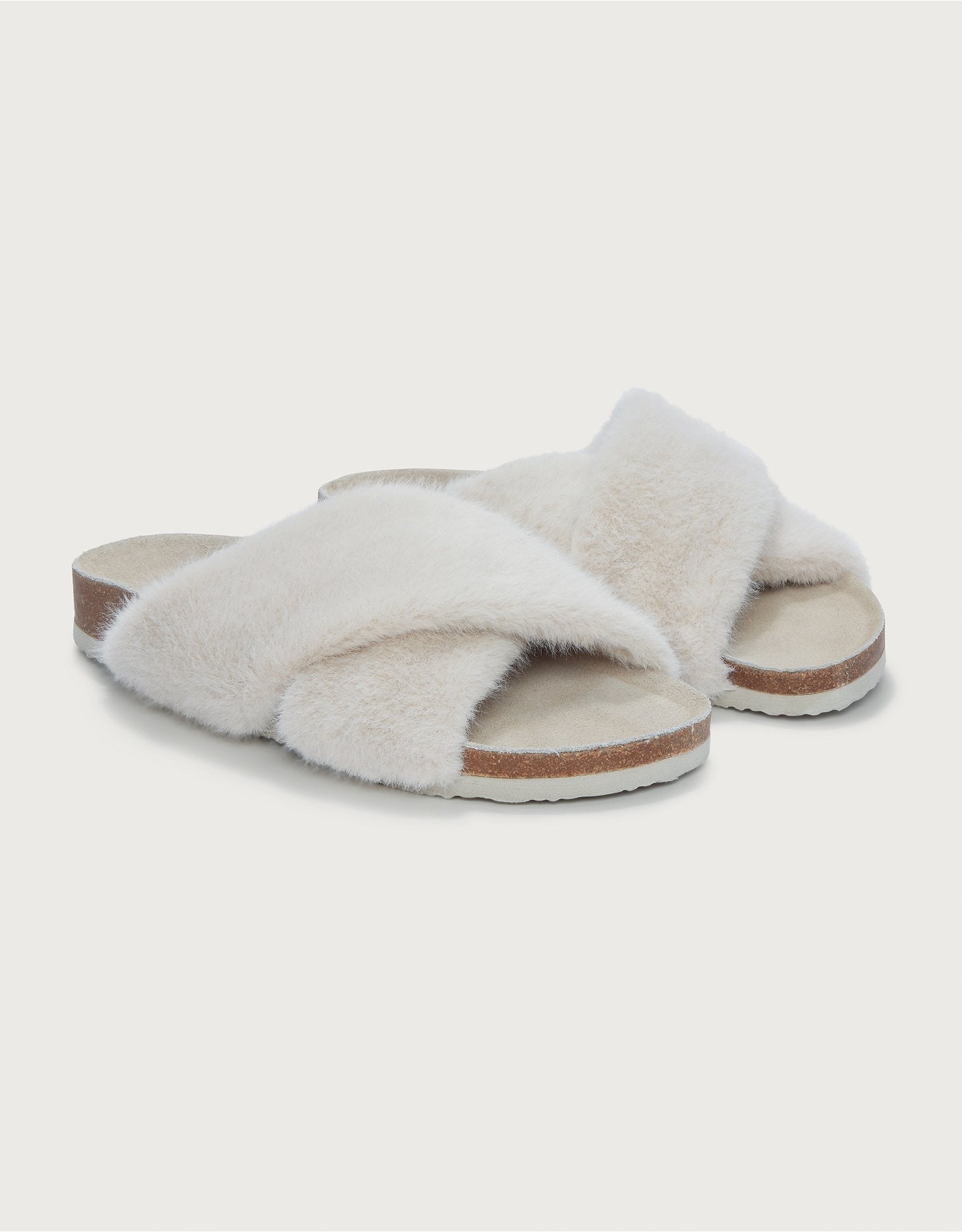 fur slider slippers