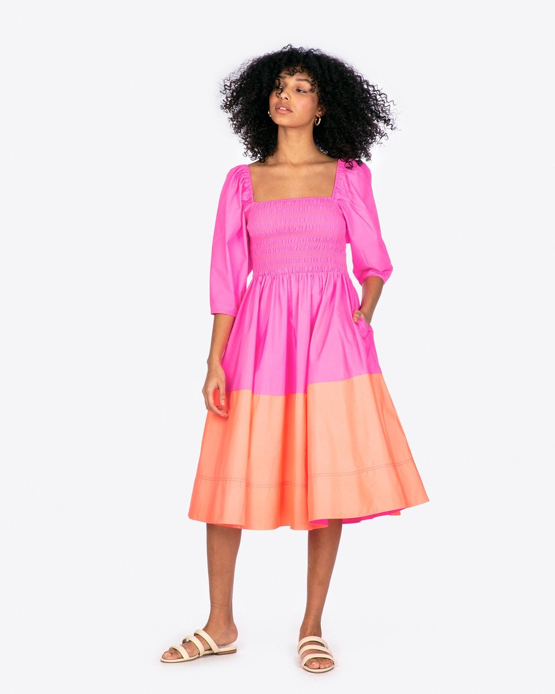 Tanya taylor pink top dress