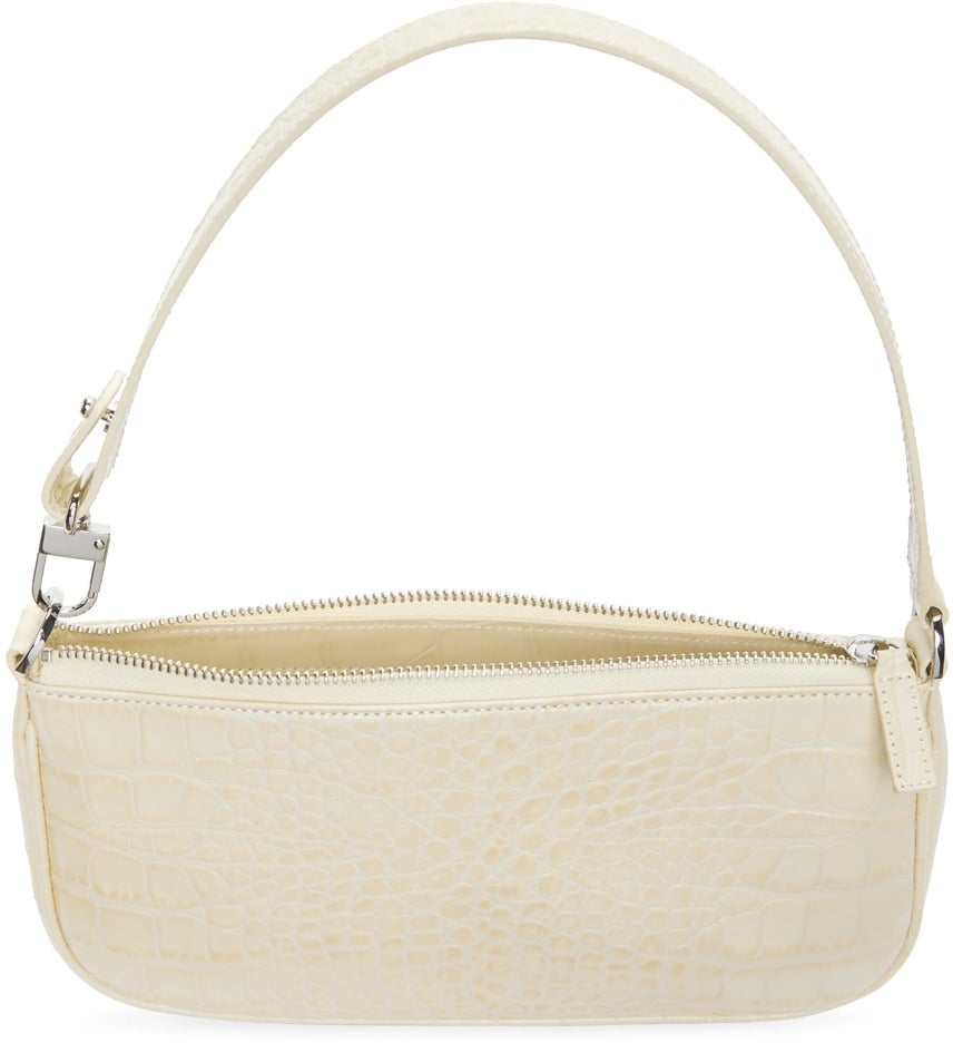 White croc hot sale shoulder bag