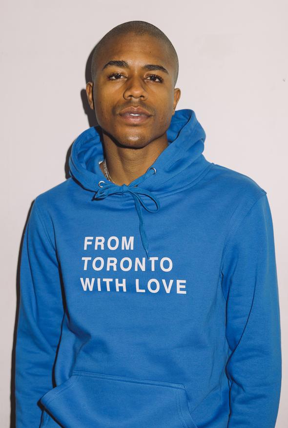 Peace Collective Home is Toronto Crescent Cropped Hoodie - Womens - Vista  Blue