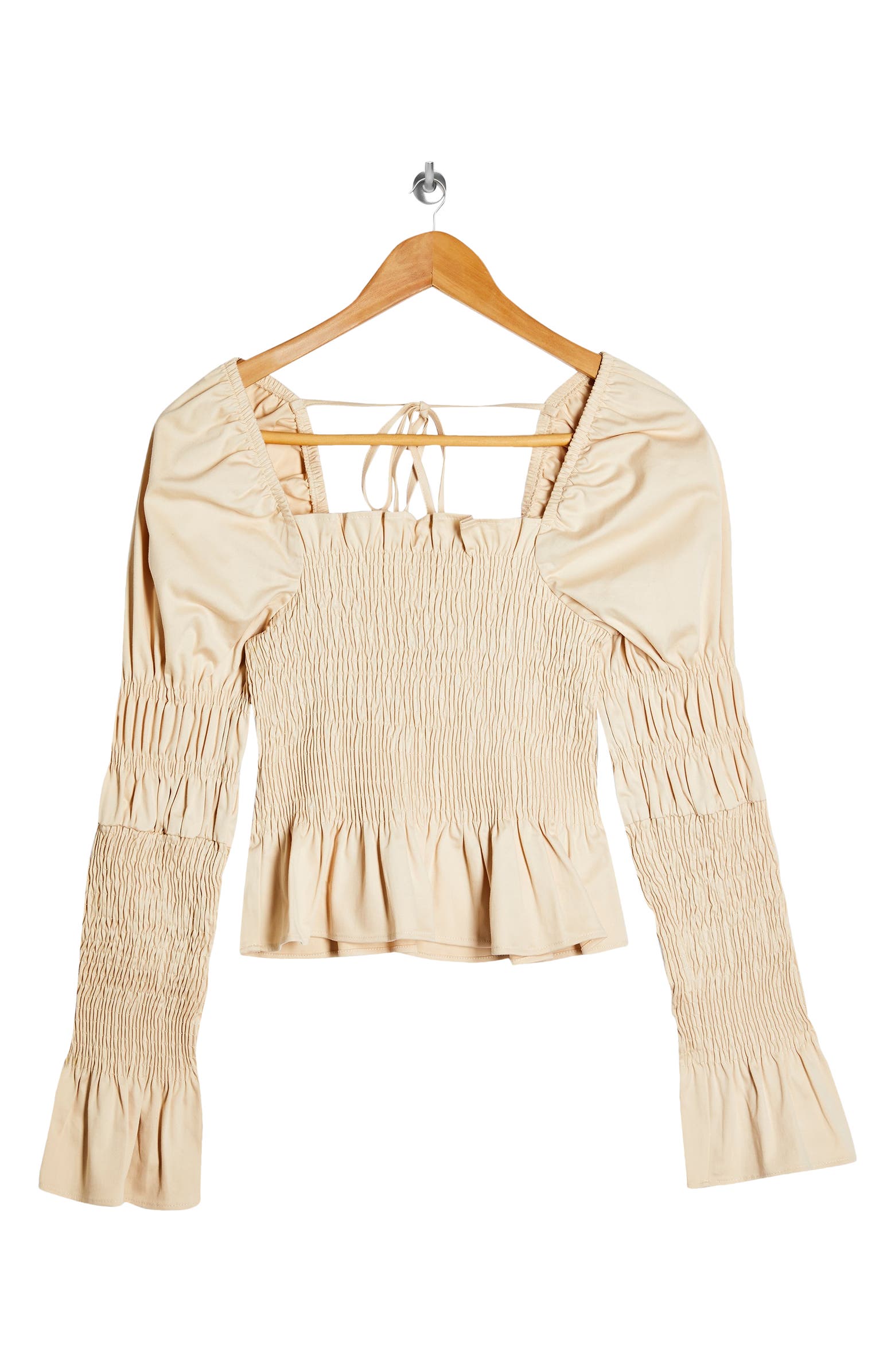 topshop shirred waist blouse