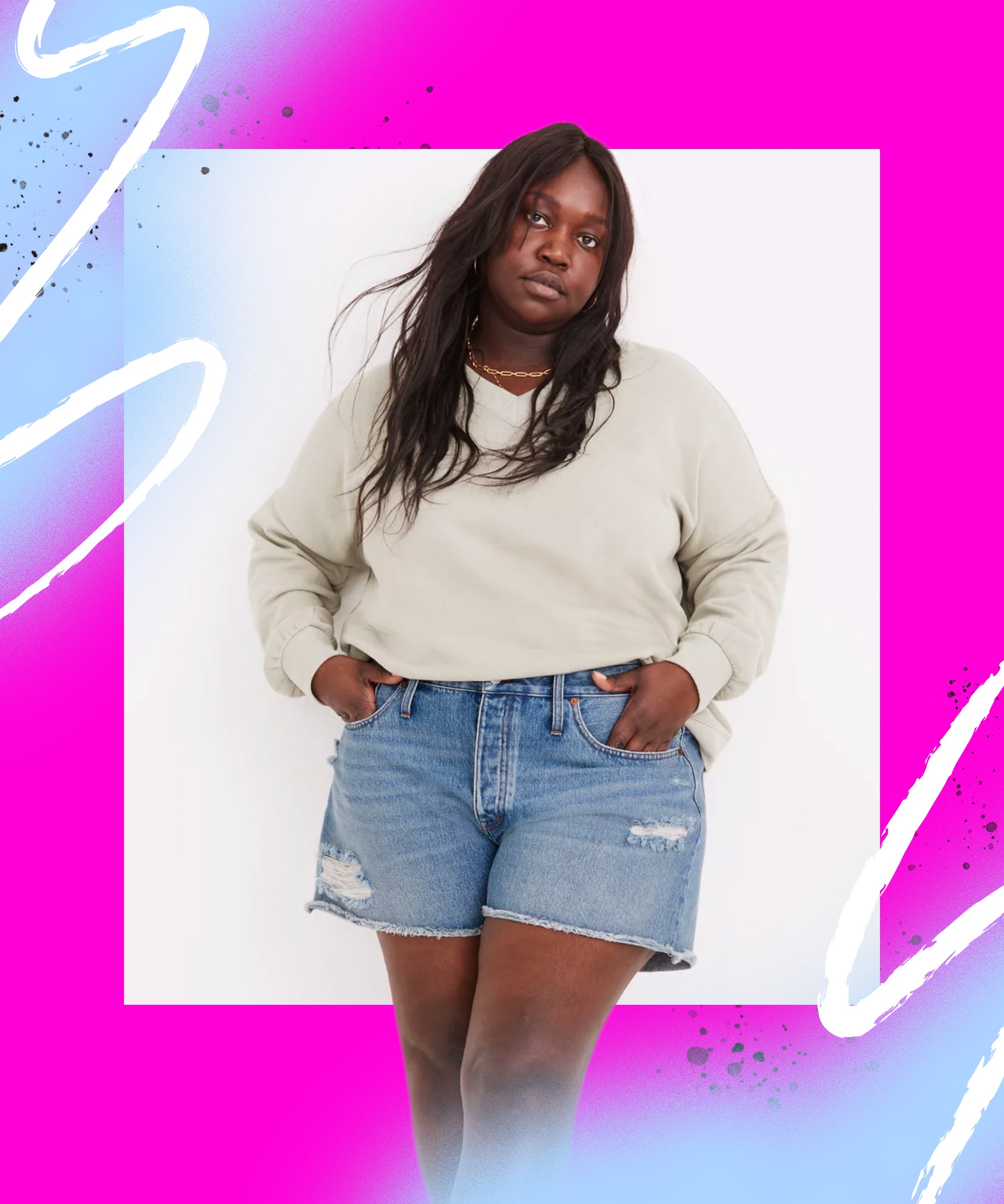 target plus size jean shorts