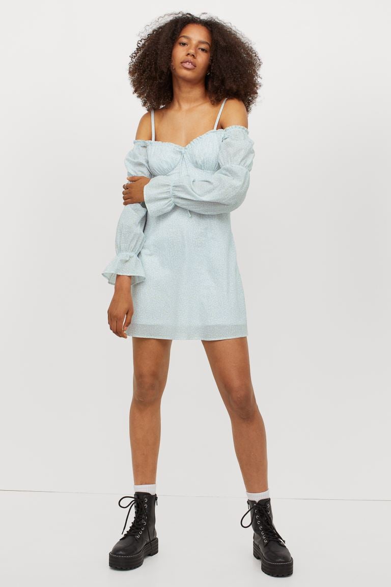 H&m cold best sale shoulder dress