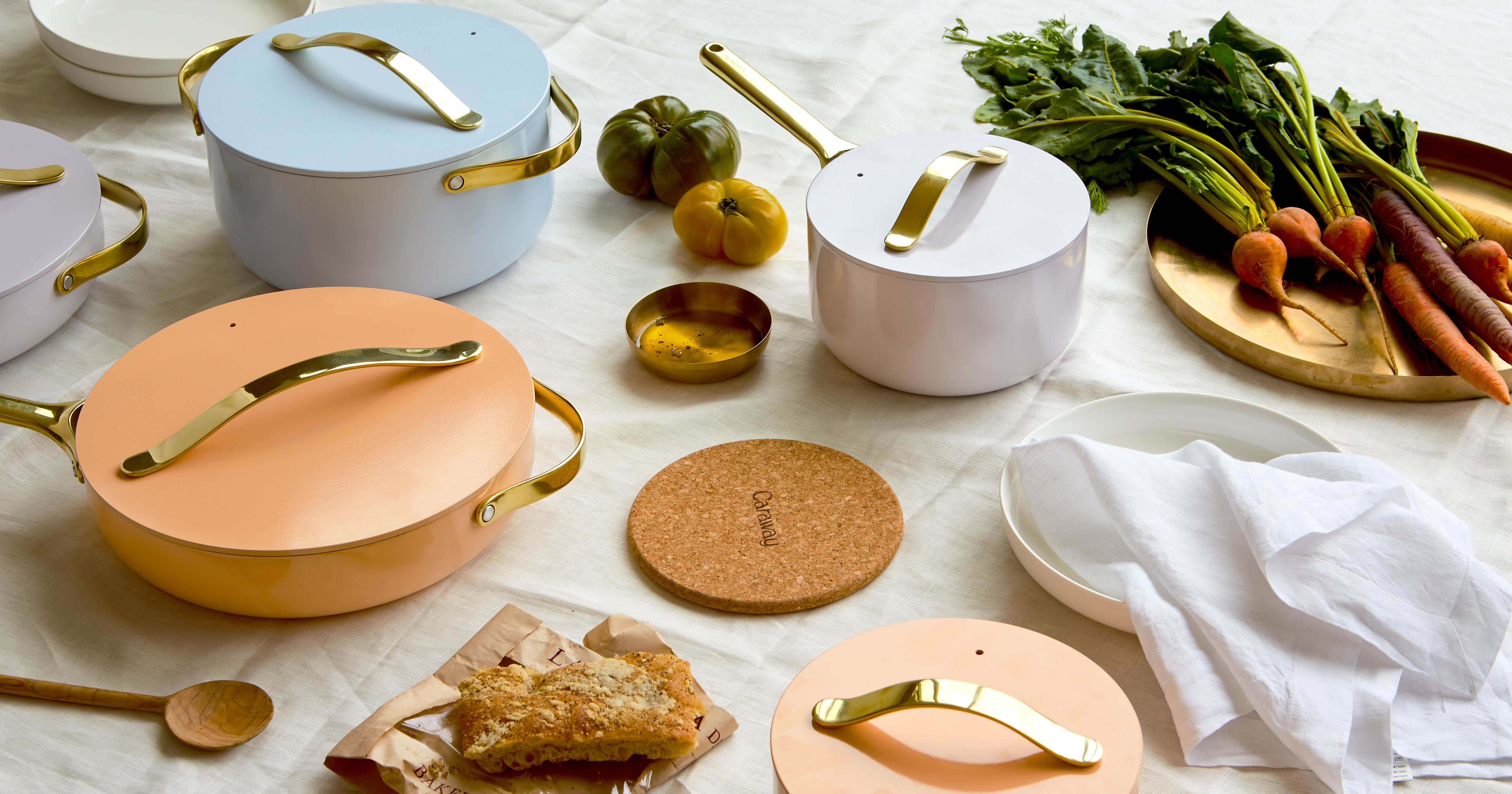 Caraway's New Pastel “Full Bloom” Cookware Set Launch