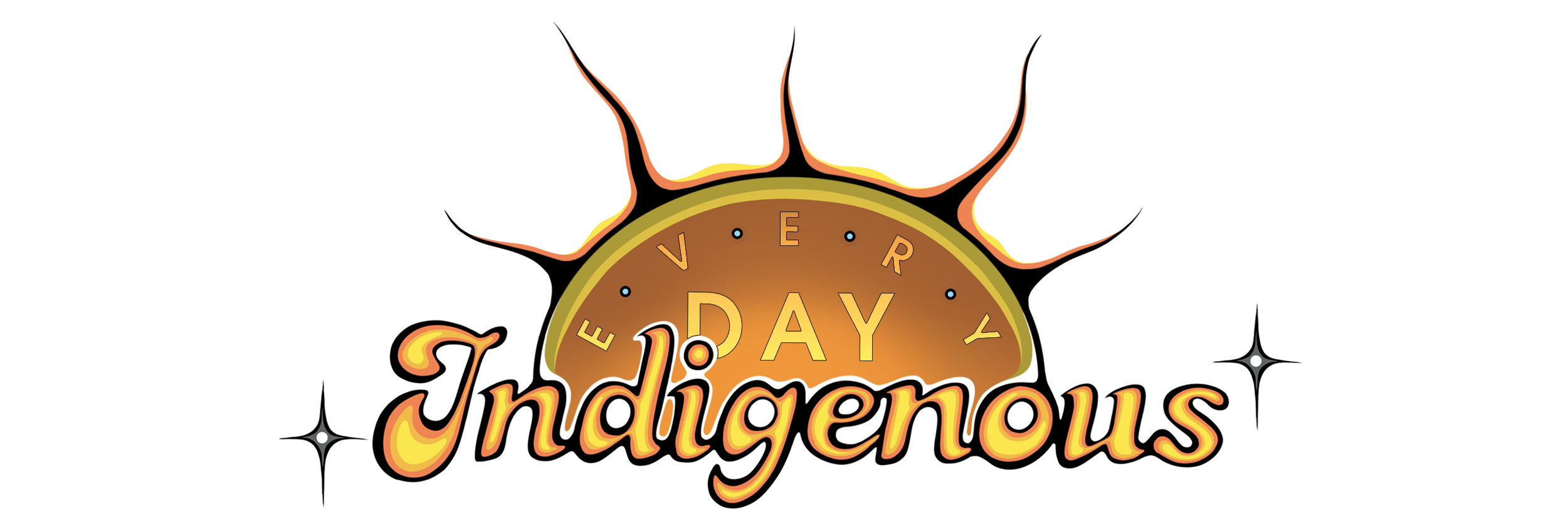 Every Day Indigenous logo, rising sun