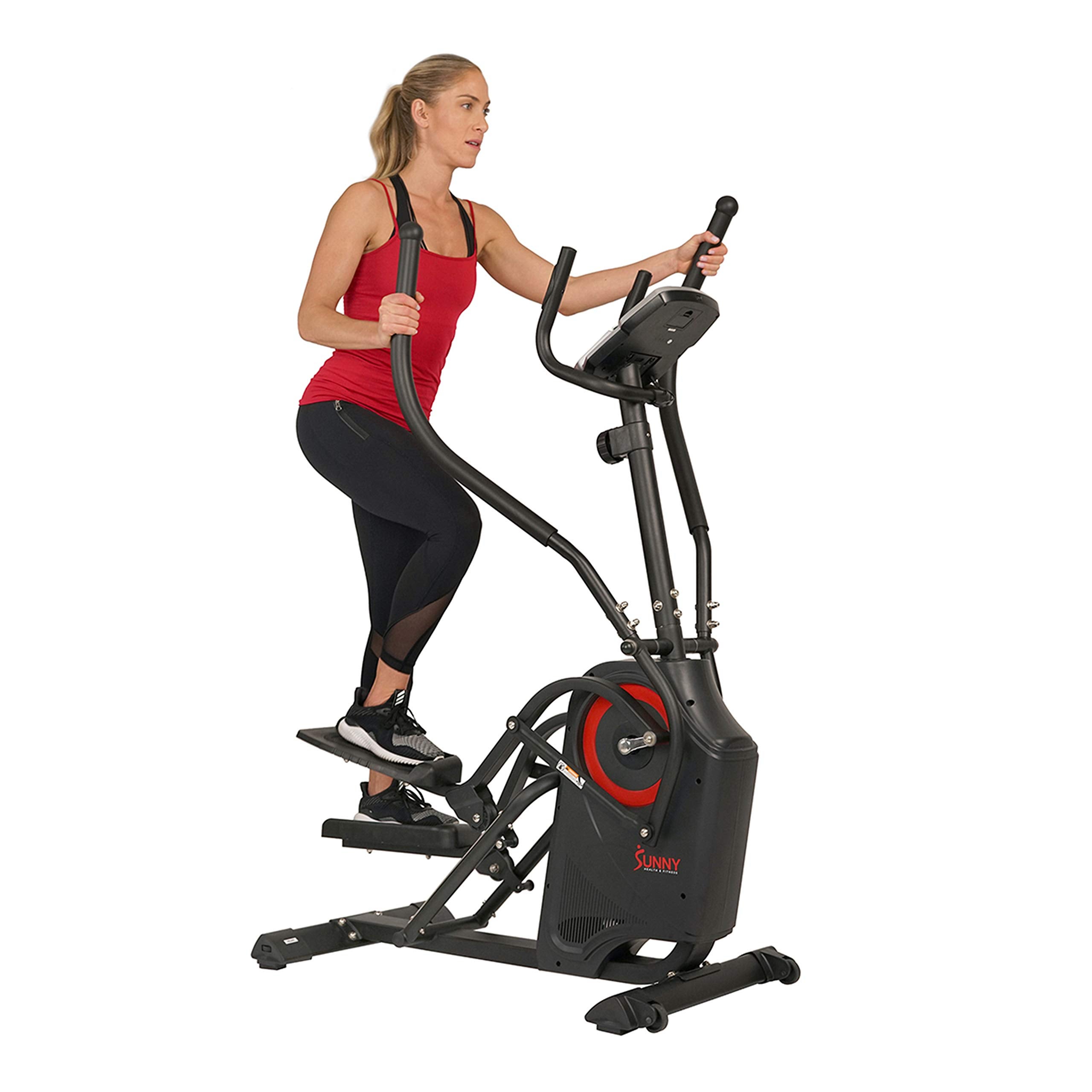 Sunny Health & Fitness + Elliptical Cardio Climber Cross Trainer ...