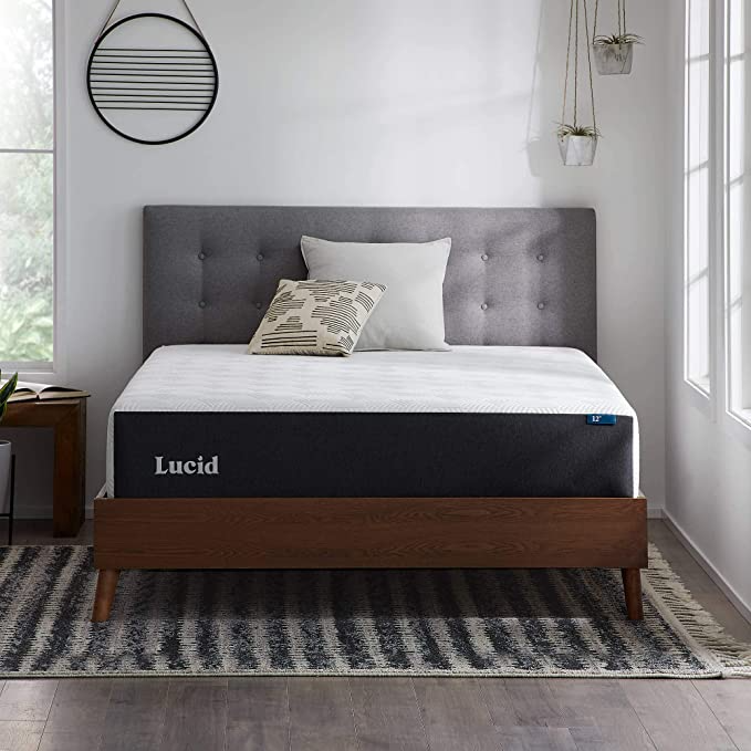 Lucid + 12 Inch Gel Memory Foam Mattress