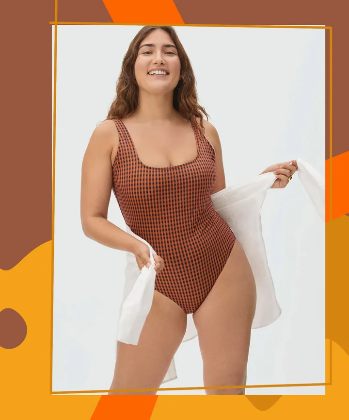 Plus Size Casual Swimsuit Set, Women's Plus Tie Dye Notched Neck Tank Top &  Underwear Bathing Suit 2 Piece Set