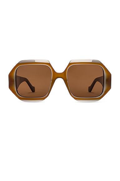 hexagonal acetate sunglasses