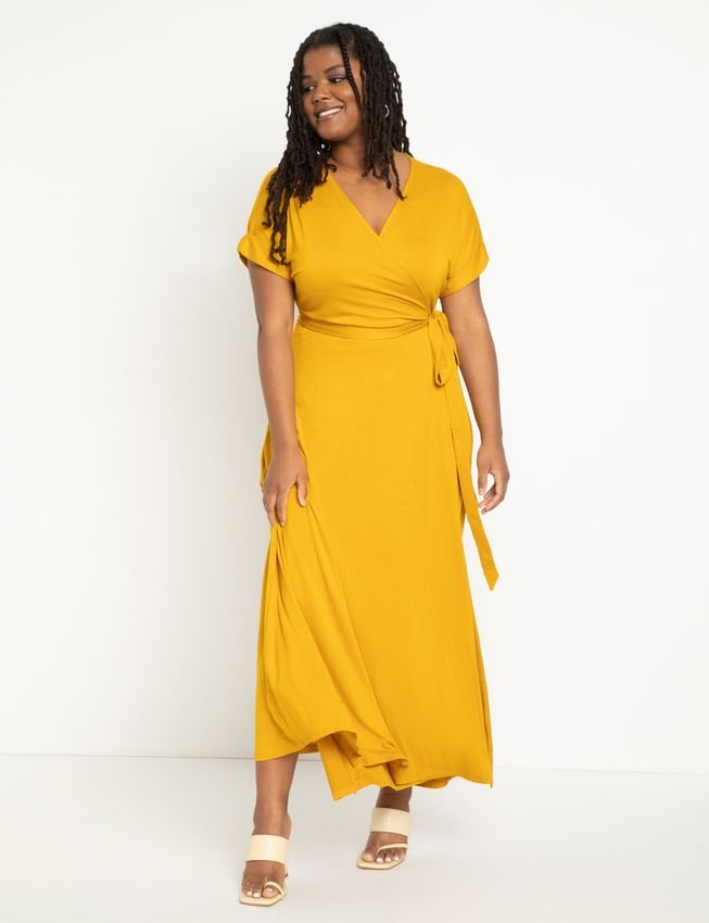 Eloquii + Maxi Wrap Dress