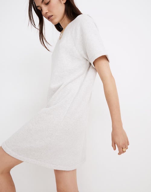 mwl airyterry sweatshirt tee dress