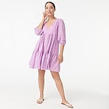 j crew button front beach dress