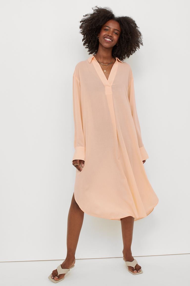 H&M + Lyocell-blend Shirt Dress