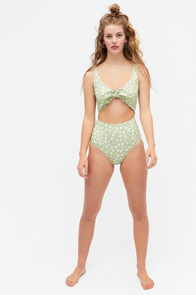 monki cut out swimsuit