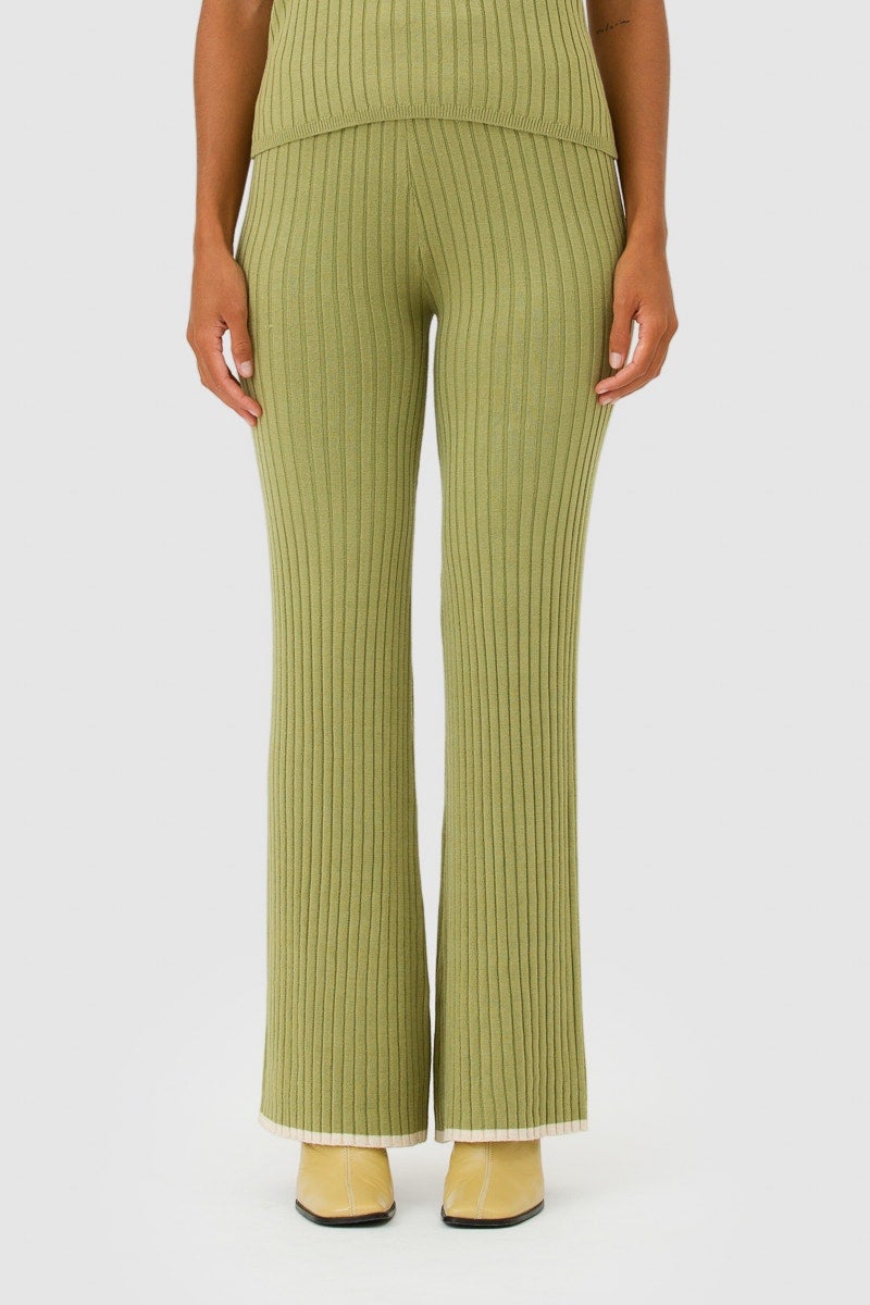 These Ribbed Knit Pants Feel Like a Steal