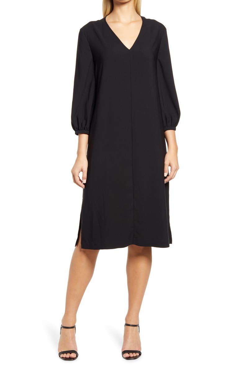 Nordstrom + V-Neck Blouson Sleeve Dress