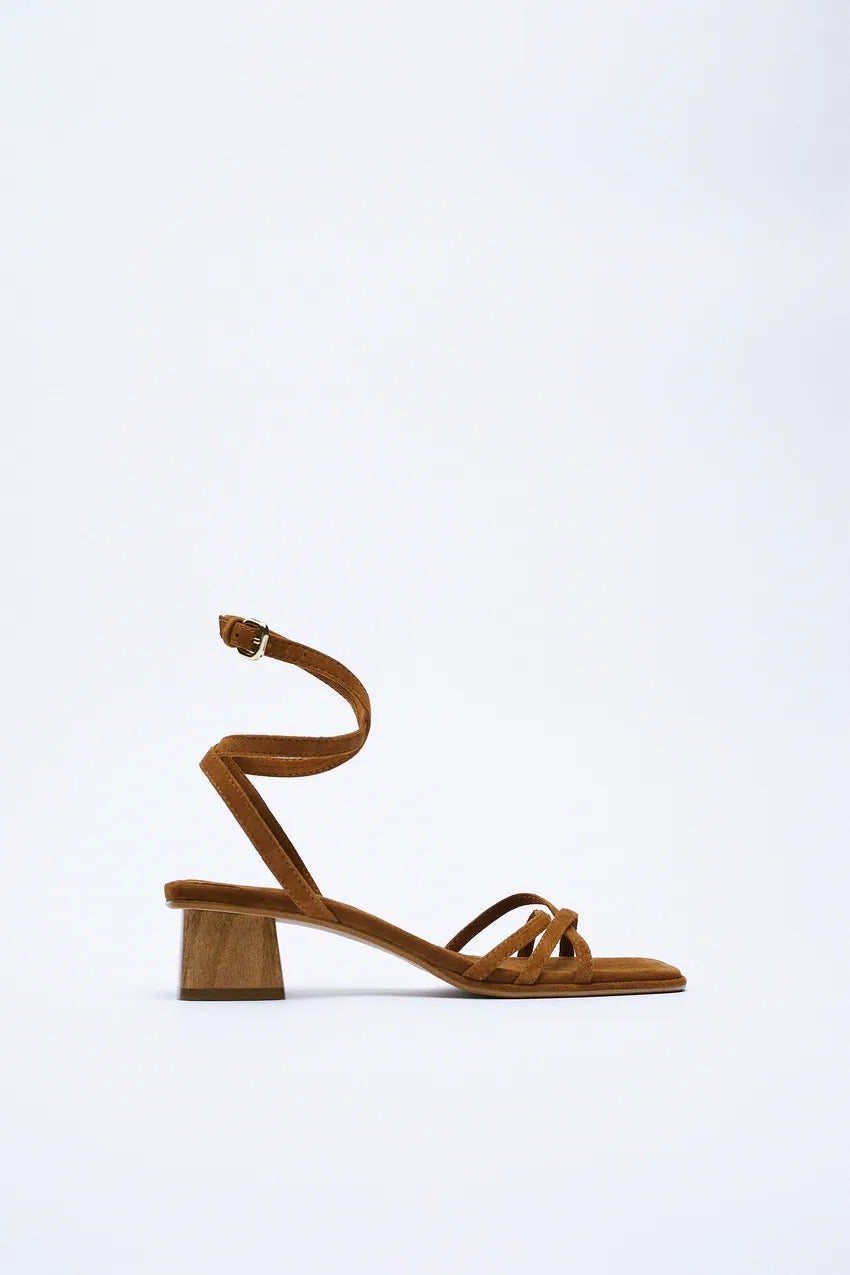 Zara Block Heel Sandals 5922