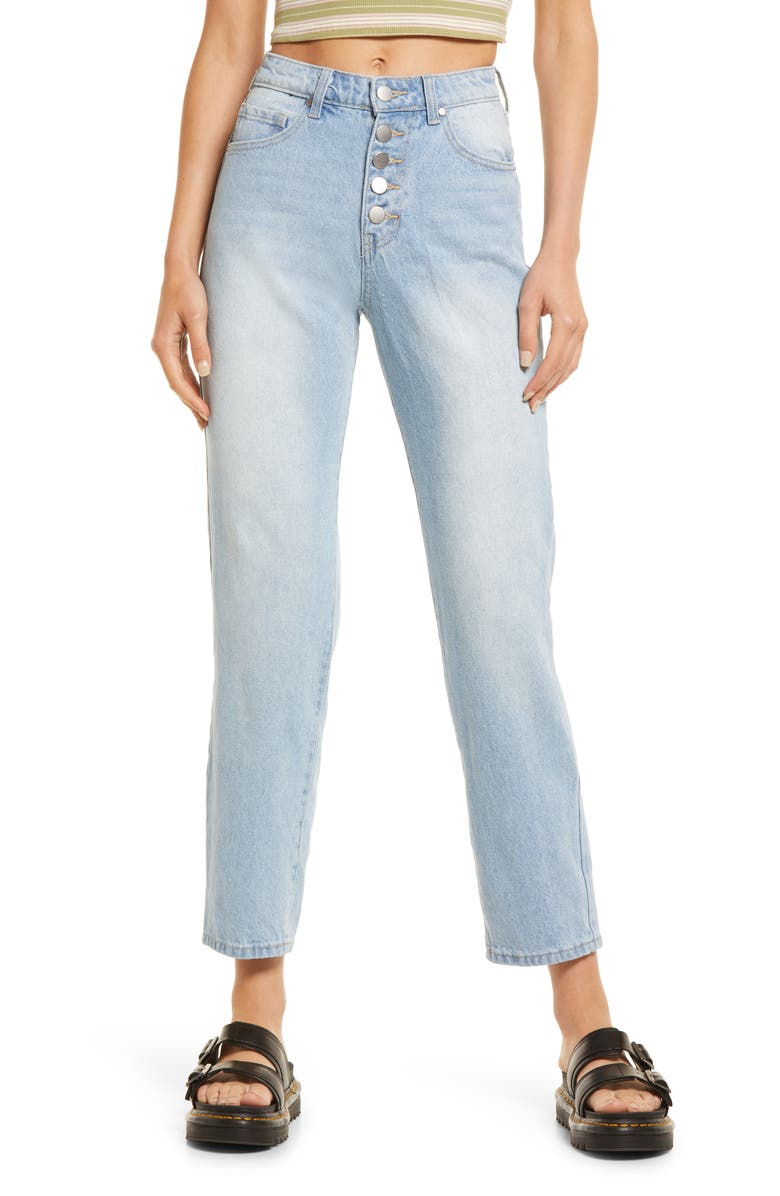 BP. + High Waist Button Fly Mom Jeans