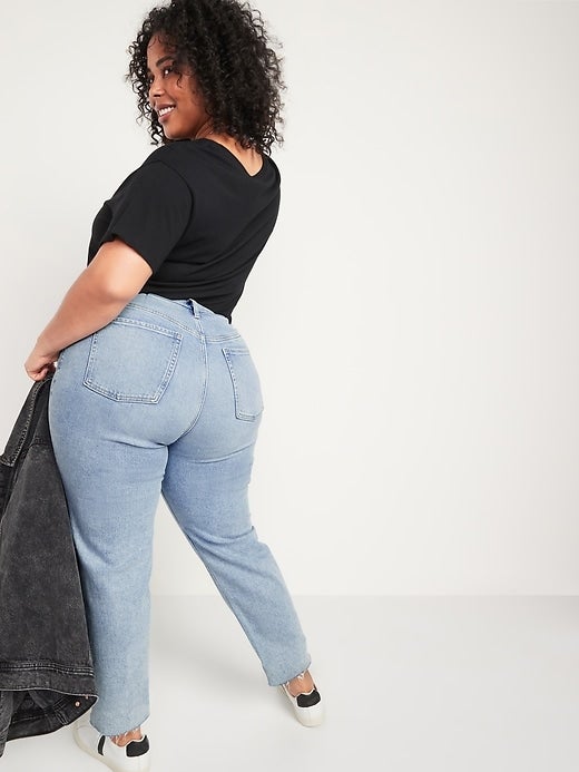 Old navy store raw hem jeans