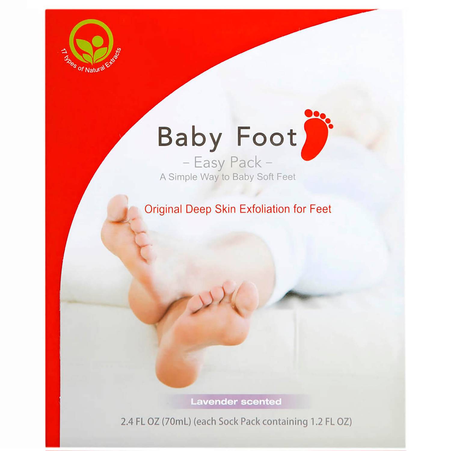 Baby Foot + Original Deep Skin Exfoliation for Feet (1 pair)