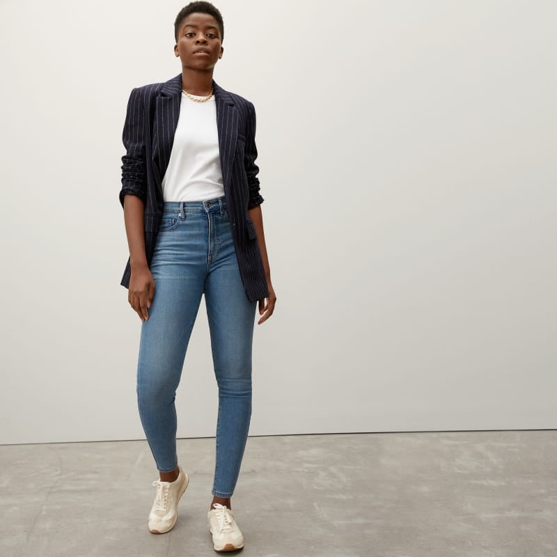 everlane authentic stretch high rise skinny