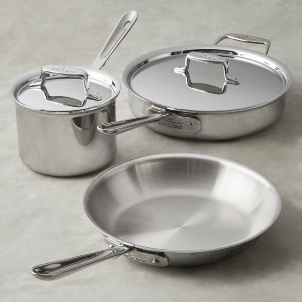 All-Clad D5 Brushed Stainless Steel 5-Piece Set