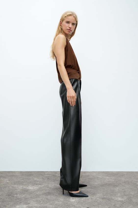 Women's Leather Trousers | Explore our New Arrivals | ZARA Ireland