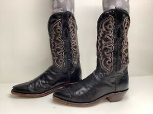 black vintage cowboy boots