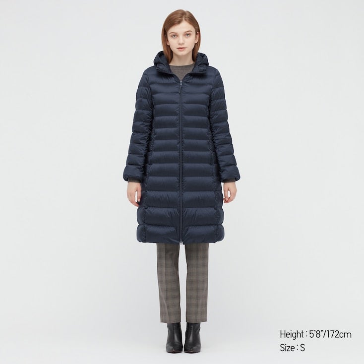 Uniqlo ultra light on sale down stretch hooded coat