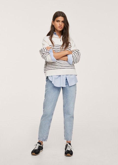 Mango on sale striped sweater