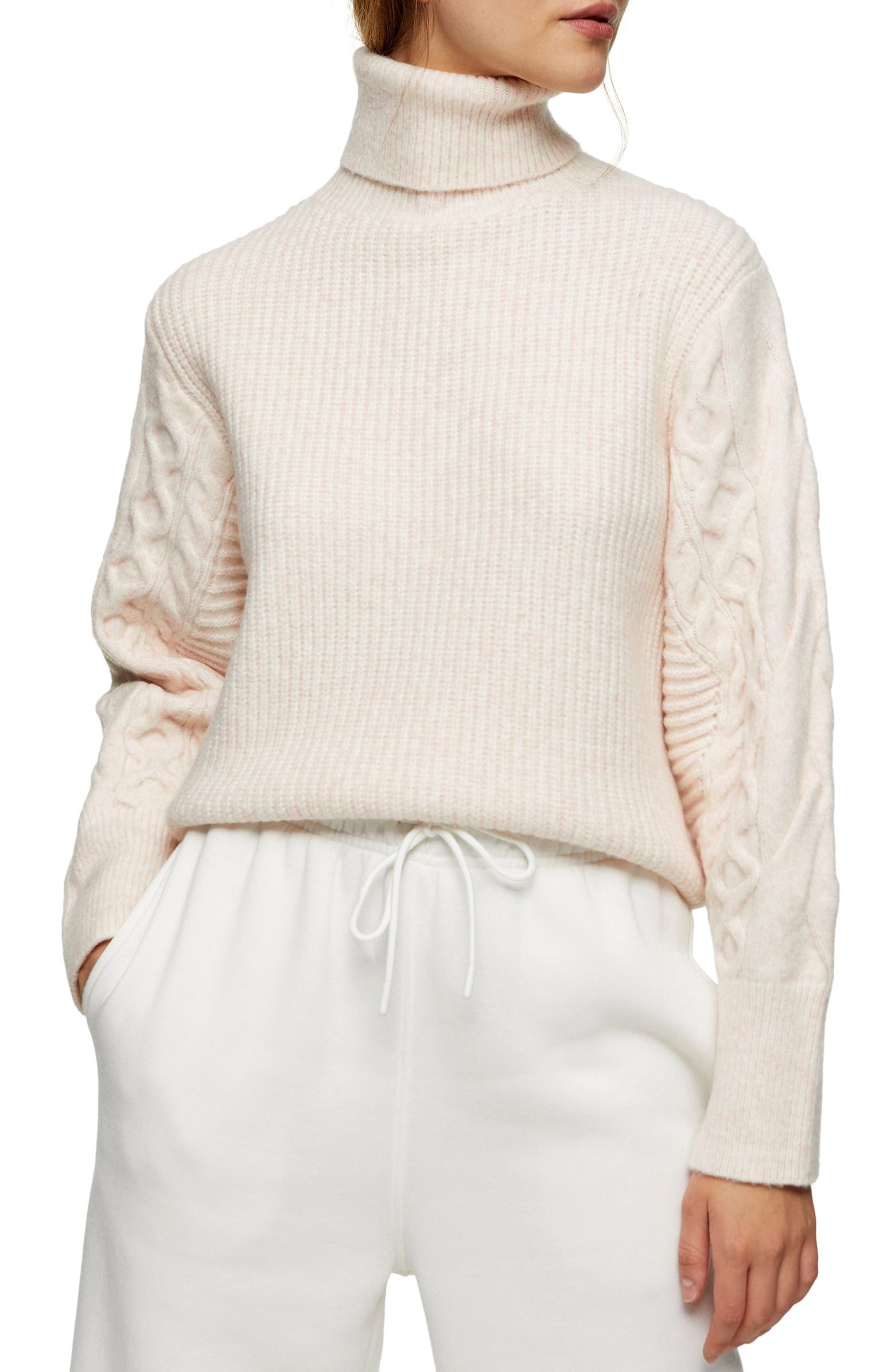 Topshop cable hot sale knit sweater