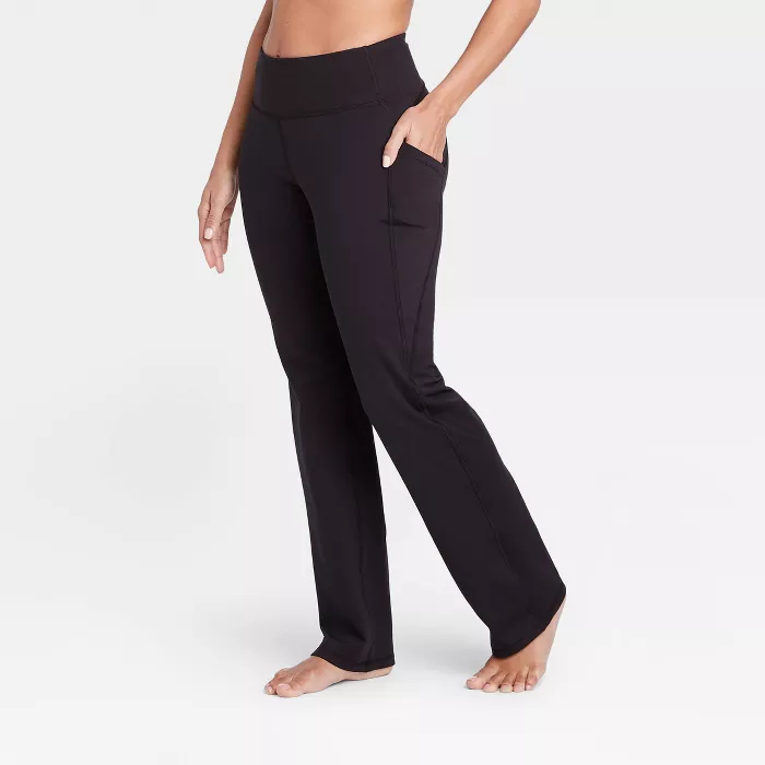 all in motion, Pants & Jumpsuits, All In Motion Leggings Contour Power  Waist Moisturewicking Fastdry Black