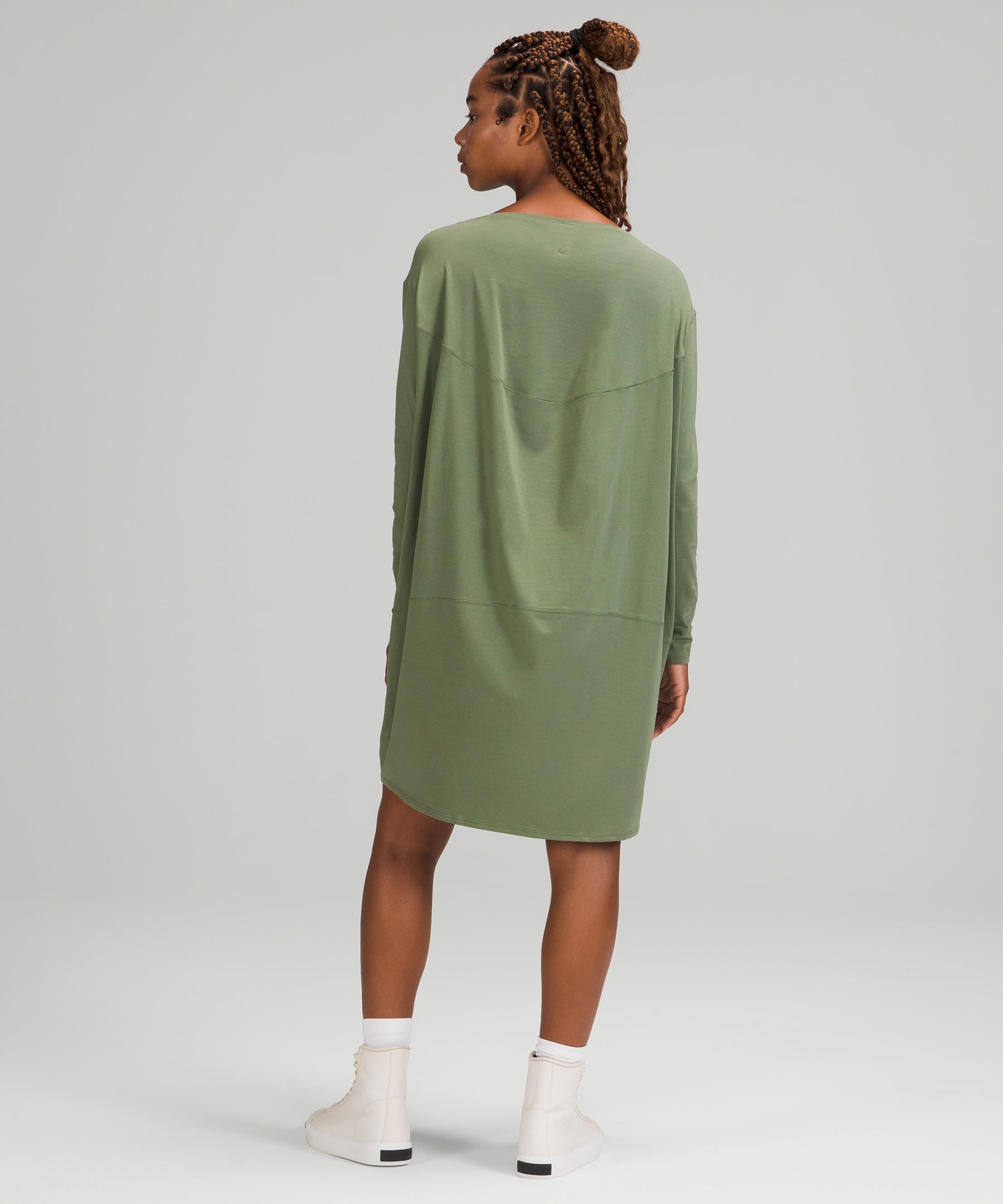 lululemon back in action long sleeve dress