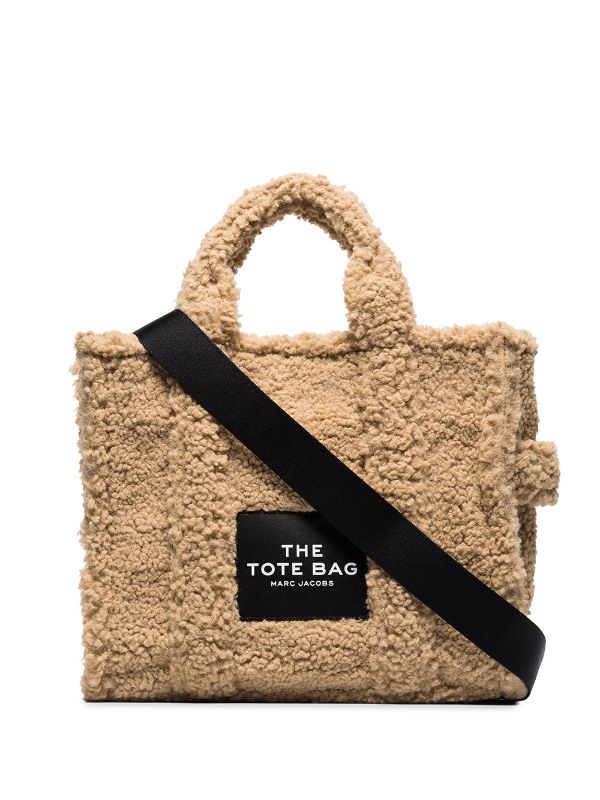The Teddy Small Tote Bag in Beige - Marc Jacobs