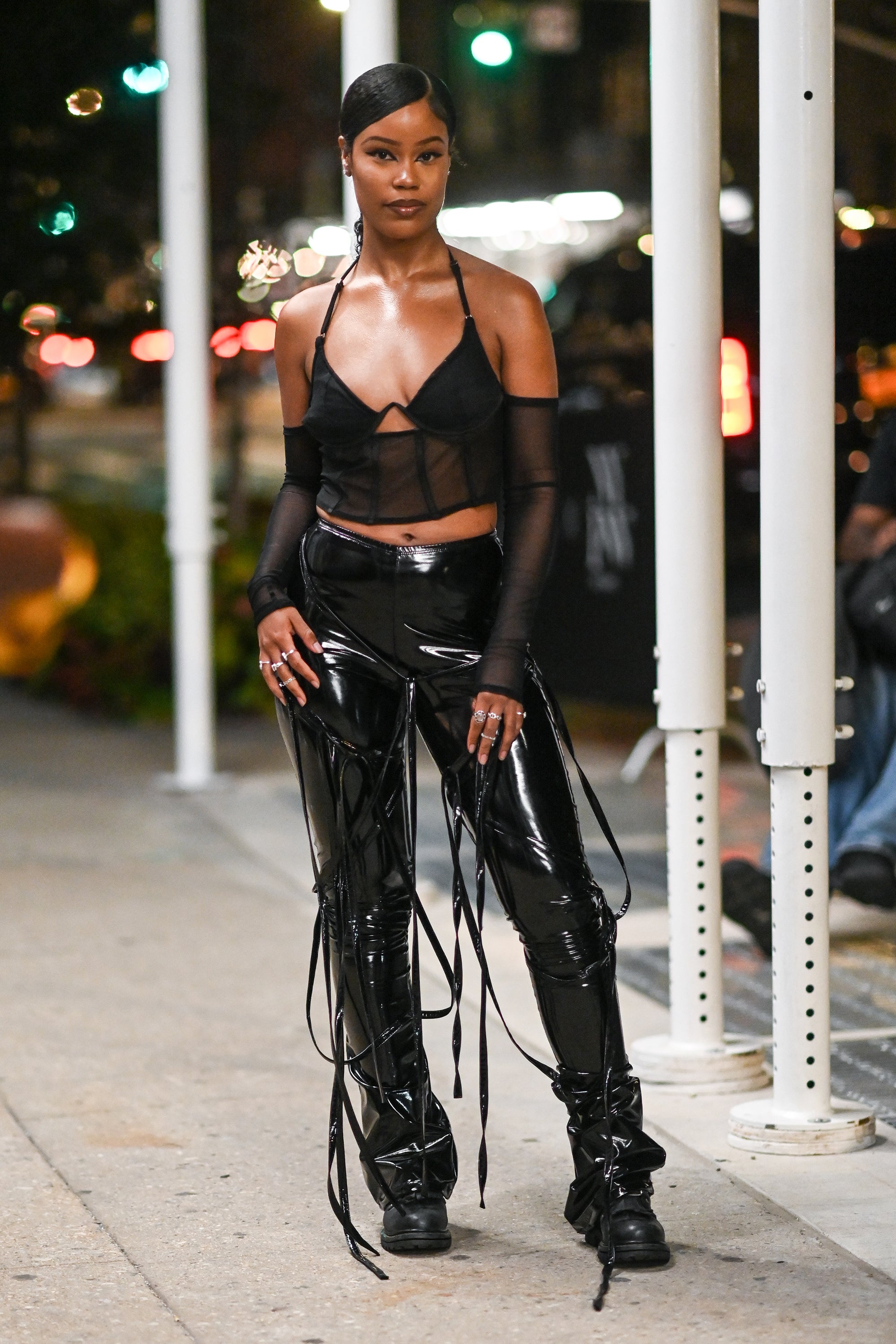 Vinyl Pants: Will You Go There This Winter?  Vinyl trousers, Style, Patent  leather pants