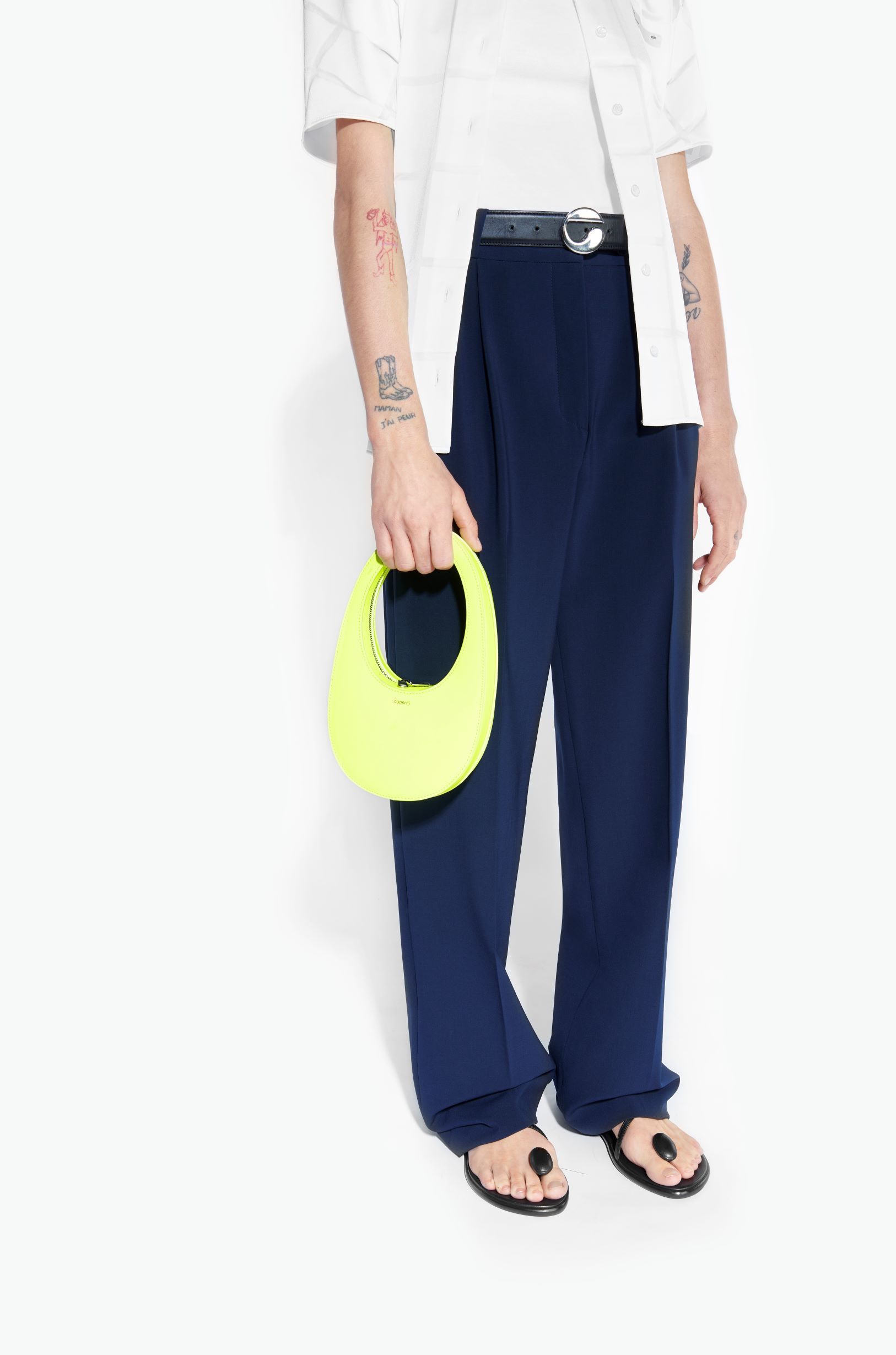 Coperni + Mini Swipe Bag – Neon Yellow & Blue