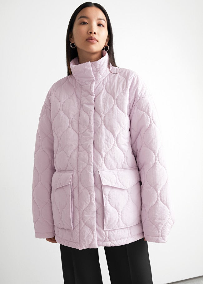 amp; Other Stories + Quilted Zip Jacket
