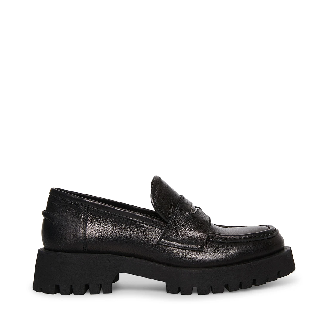 Steve Madden + Lawrence Black Leather Loafers