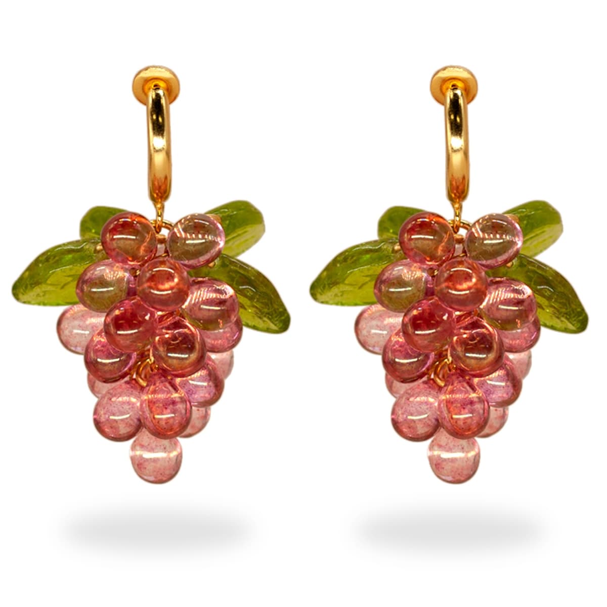 ANNELE + Raspberry Jelly Clip-On Earrings