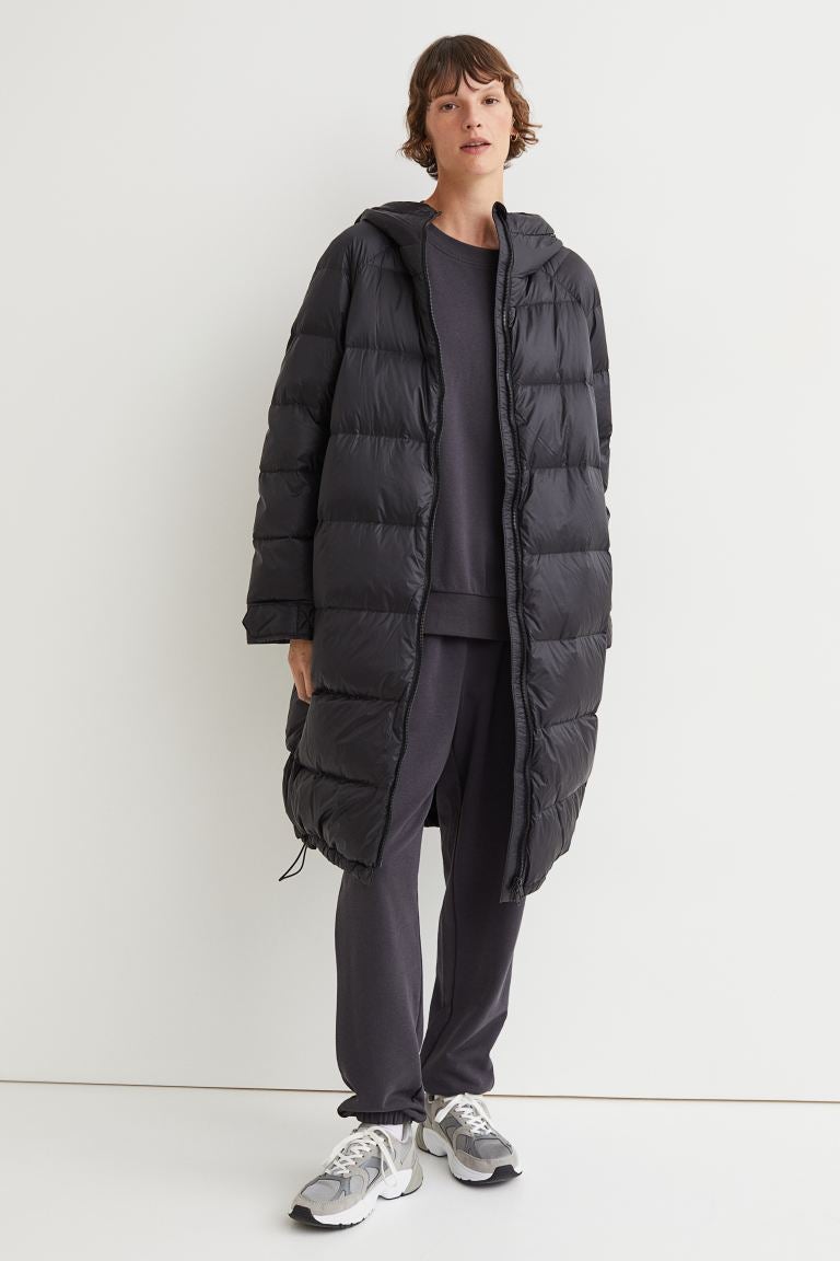 H M Knee Length Down Jacket