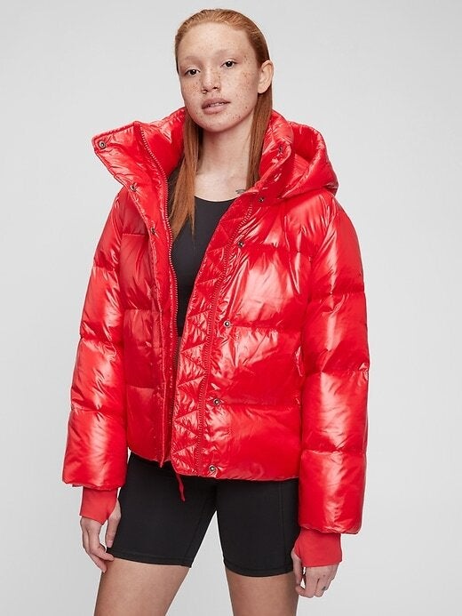 Gap + 100% Recycled Polyester Heavyweight Cropped Puffer Jacket