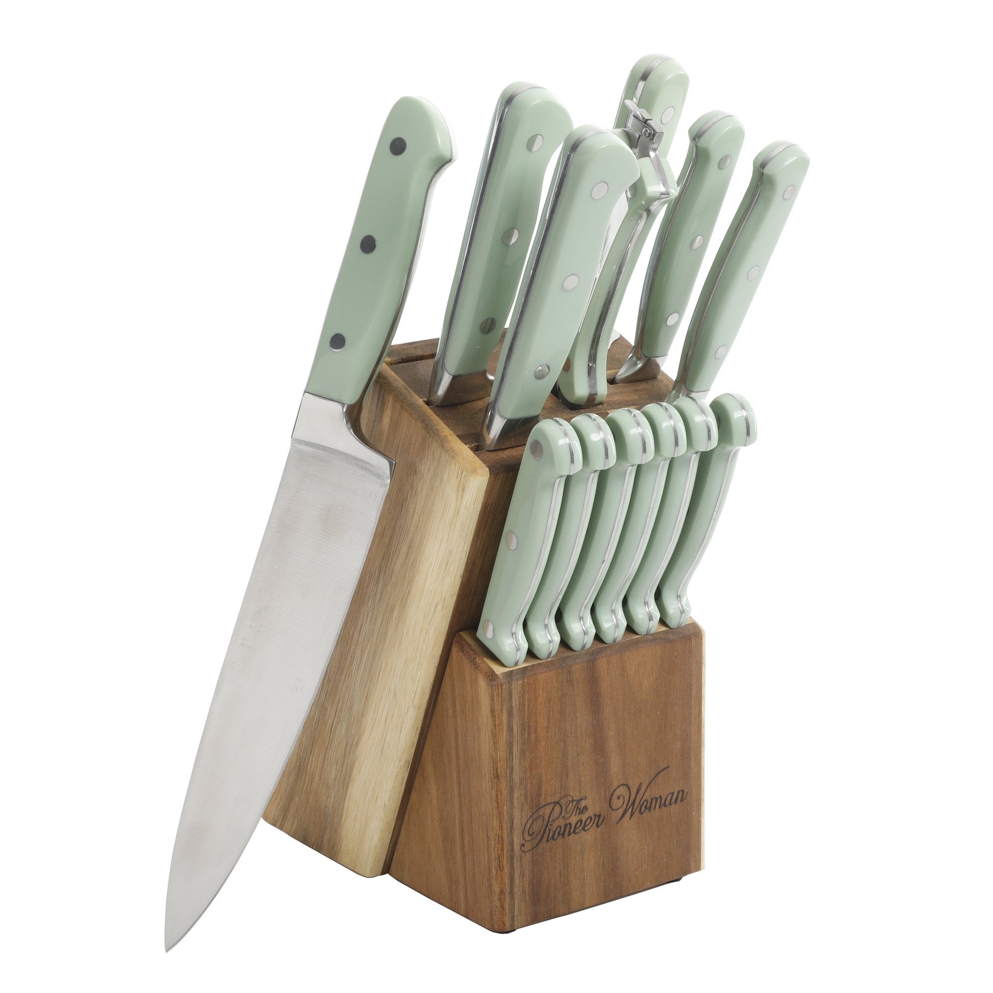 The Pioneer Woman + Frontier Collection 14-Piece Cutlery Set with Wood Block