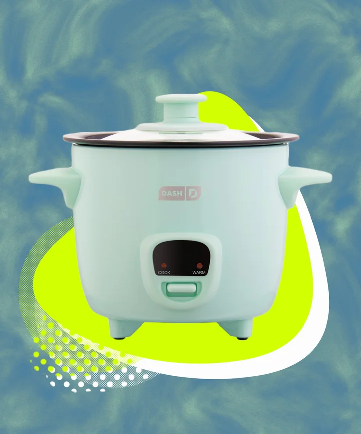 Dash Mini Rice Cooker and Steamer - Aqua